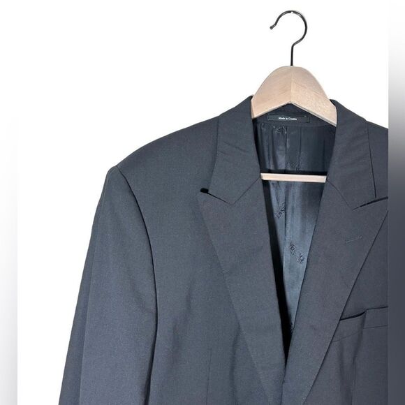Versace Wool Black Blazer Size 44L - Picture 5 of 11
